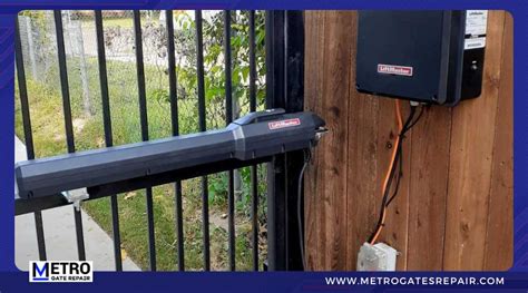 damaged liftmaster gate