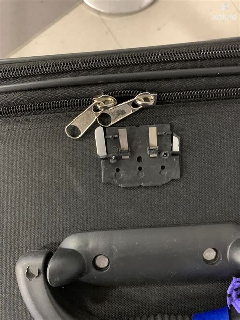damaged luggage being repaired