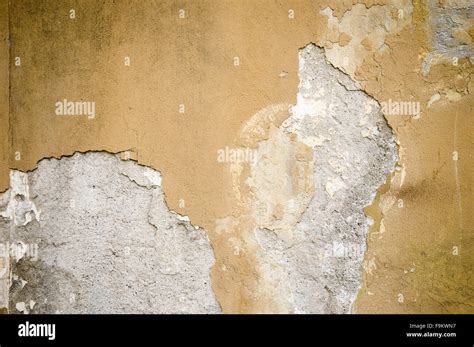 Damaged plaster on a wall