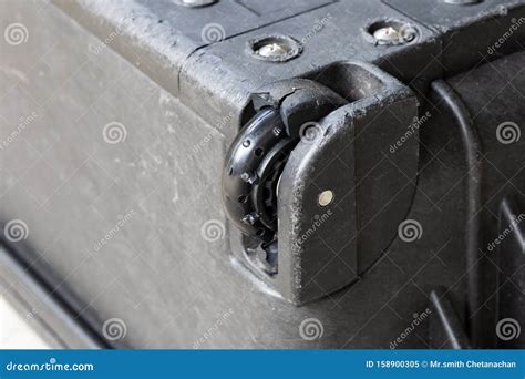 Damaged suitcase wheels