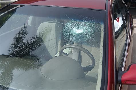 damaged windshield