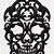 damask sugar skull stencil designs