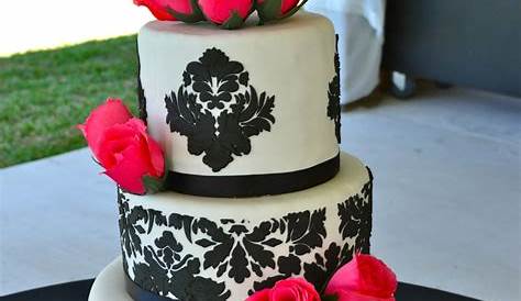 Damask Wedding Cake Designs