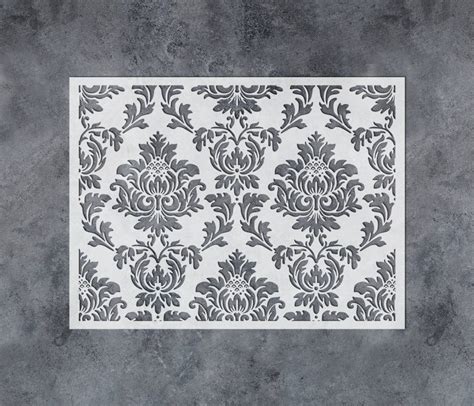 Damask Pattern Stencil