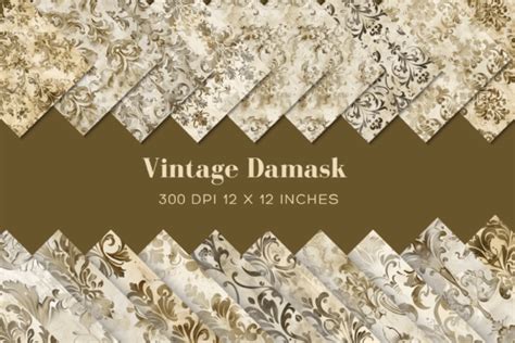 Damask Printable Paper