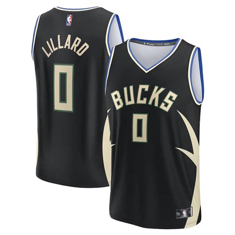 damian lillard bucks jersey fanatics