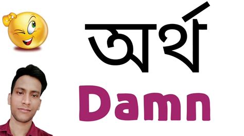 damn it meaning in bengali with example