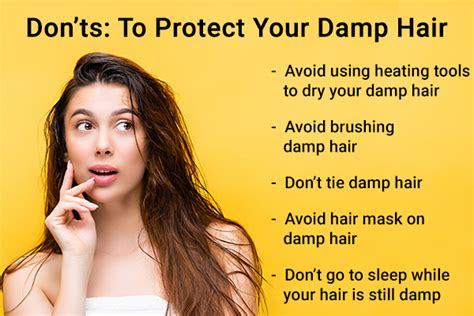 damp hair