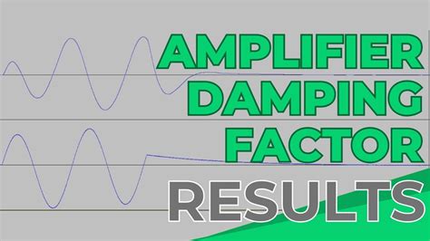 Damping Factor Of An Amplifier