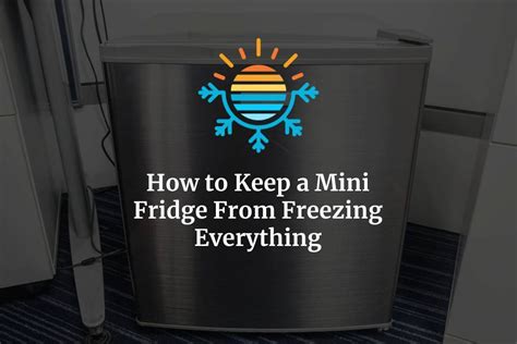 Danby Mini Fridge Freezing Everything