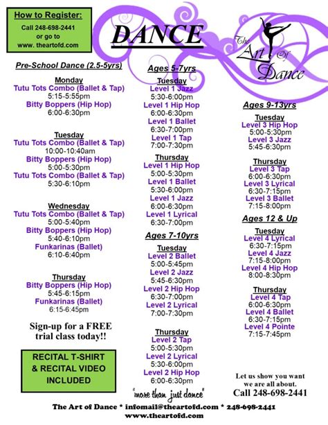 dance competition schedule 2024
