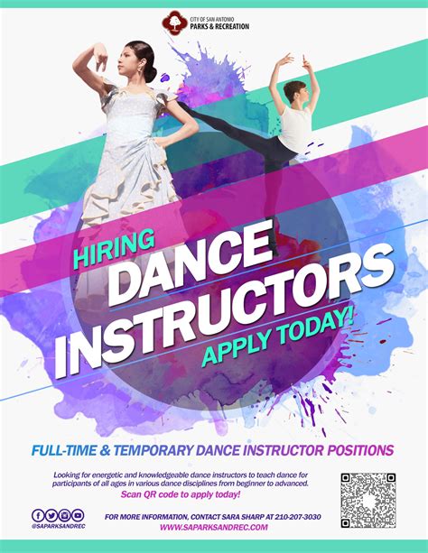 dance teacher vacancy