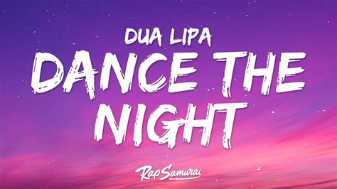 dance the night away song lyrics dua lipa