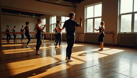 様々なレベルの生徒が参加するダンスワークショップ