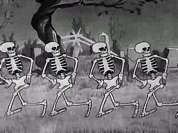dancing skeleton cartoon gif