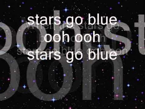 dancing when the stars go blue lyrics