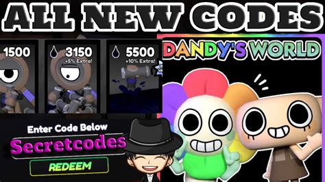 dandy's world roblox codes