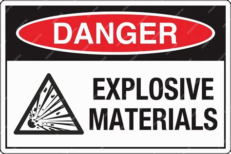 Danger Explosive Sign
