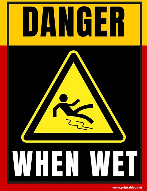 dangerous when wet