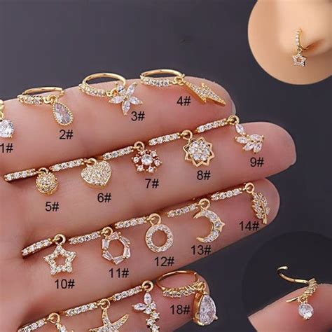 Dangle Hoop Nose Ring