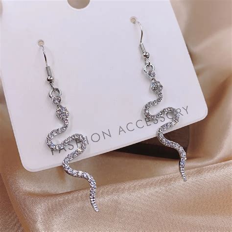 Dangle Snake Earrings