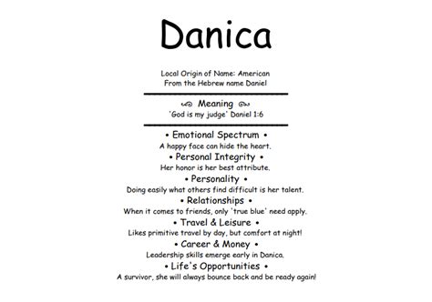 danica meaning in bible