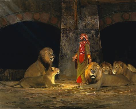 daniel in the lions' den photo