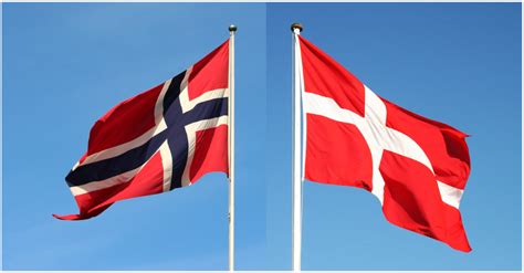 dansk og norsk flag