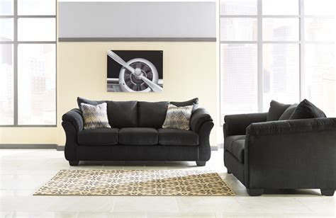 Incredible Darcy Sofa And Loveseat Black With Low Budget