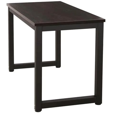Daria 48 In Rectangular Walnut/Black Computer Desk With Adjustable Height Feature