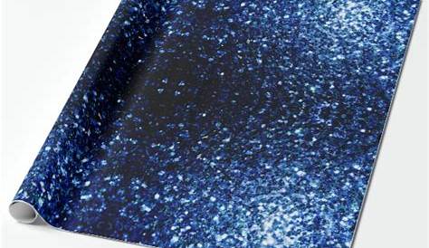 Beautiful Dark Blue glitter sparkles v4 Wrapping Paper | Zazzle.co.uk