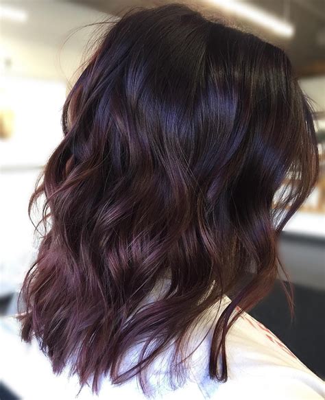 nice 25 Dark Purple Hair Ideas That Will Tease And Splash Dark purple