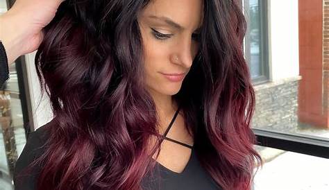 Dark Brown To Maroon Ombre Hair 15 Best Color Ideas Of 2019 , Black