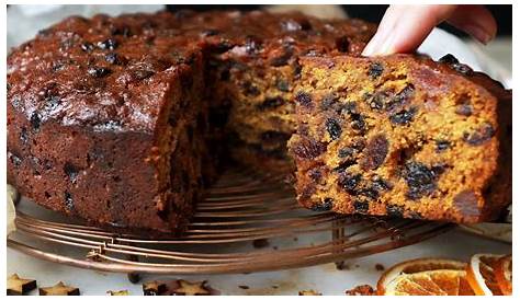 THIS CAKE IS A RICH, DARK, MOIST FRUIT CAKE, VERY FLAVORFUL AT