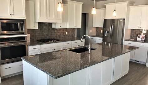 Dark Gray Granite Countertops With White Cabinets Kitchen Designs Antique