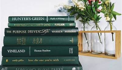 Dark Green Coffee Table Books