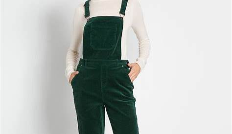 Kale green corduroy dungarees | Corduroy dungarees, Shop rompers, Green