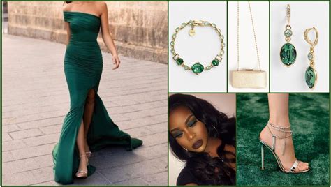 14 stylish ideas to wear an emerald green dress