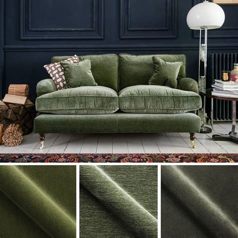 Favorite Dark Green Velvet Sofa Cover Uk For Living Room