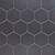 dark grey hexagon wall tile