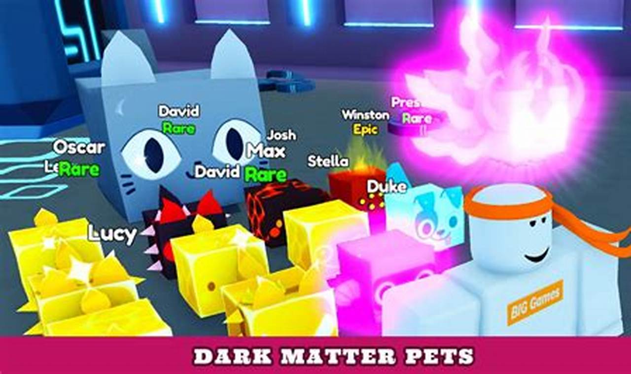 dark matter pet simulator