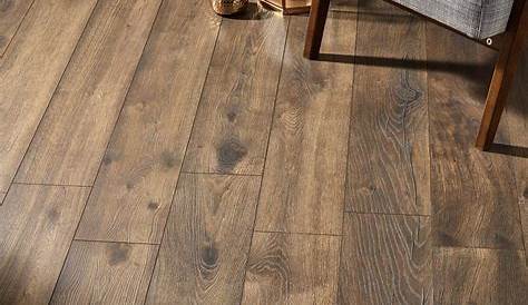 GoodHome Otley Brown Dark oak effect Laminate flooring, 1.76m² Pack