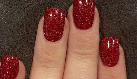 Dark Red Nails For Christmas