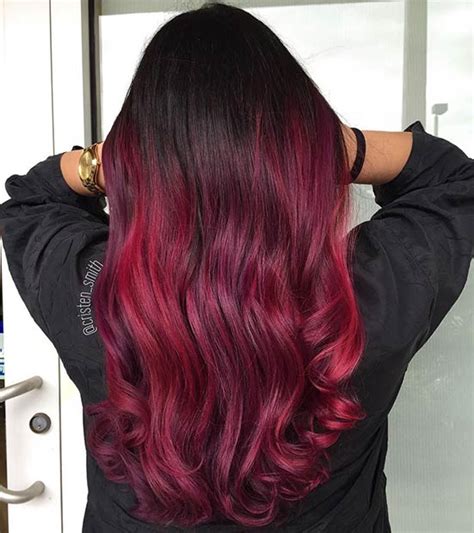 Dark Red Ombre Hair – Rock The Bold Look!