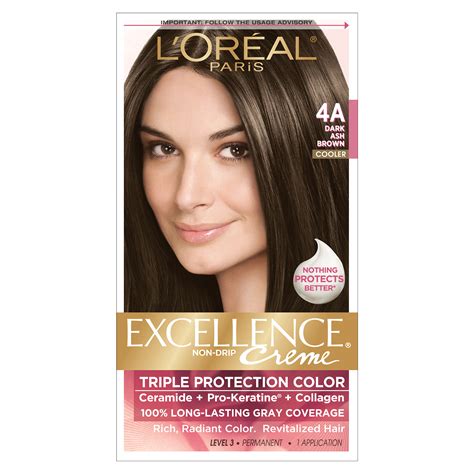 Perfect Dark Ash Brown Hair Color Loreal For Long Hair