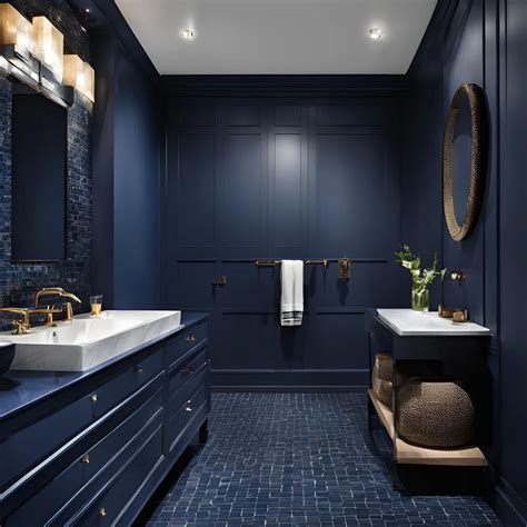 Dark Blue Bathroom Sets