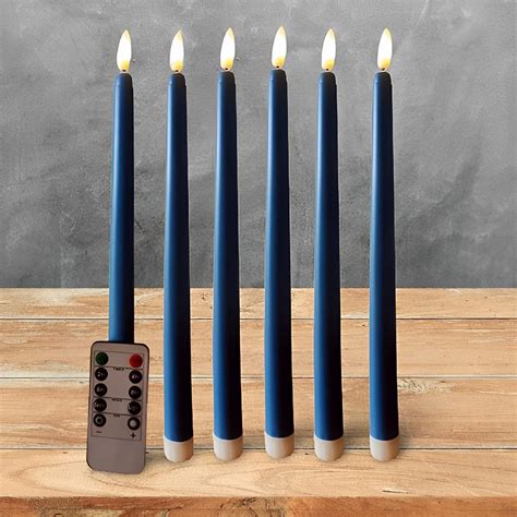 Dark Blue Flameless Candles