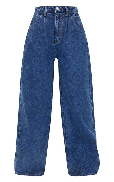 dark blue jeans baggy