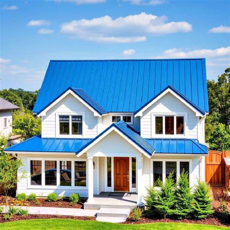 Gentek Building Products Steel Siding House paint exterior, Blue