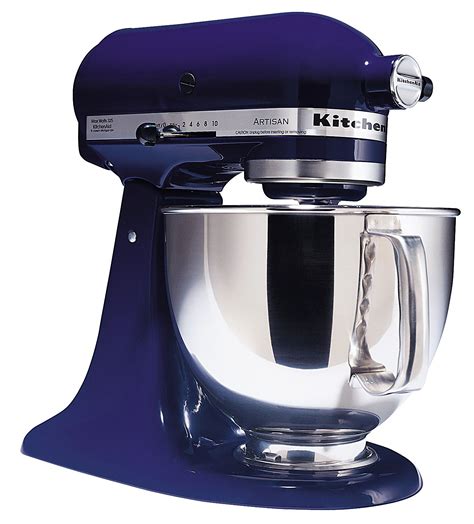 dark blue stand mixer